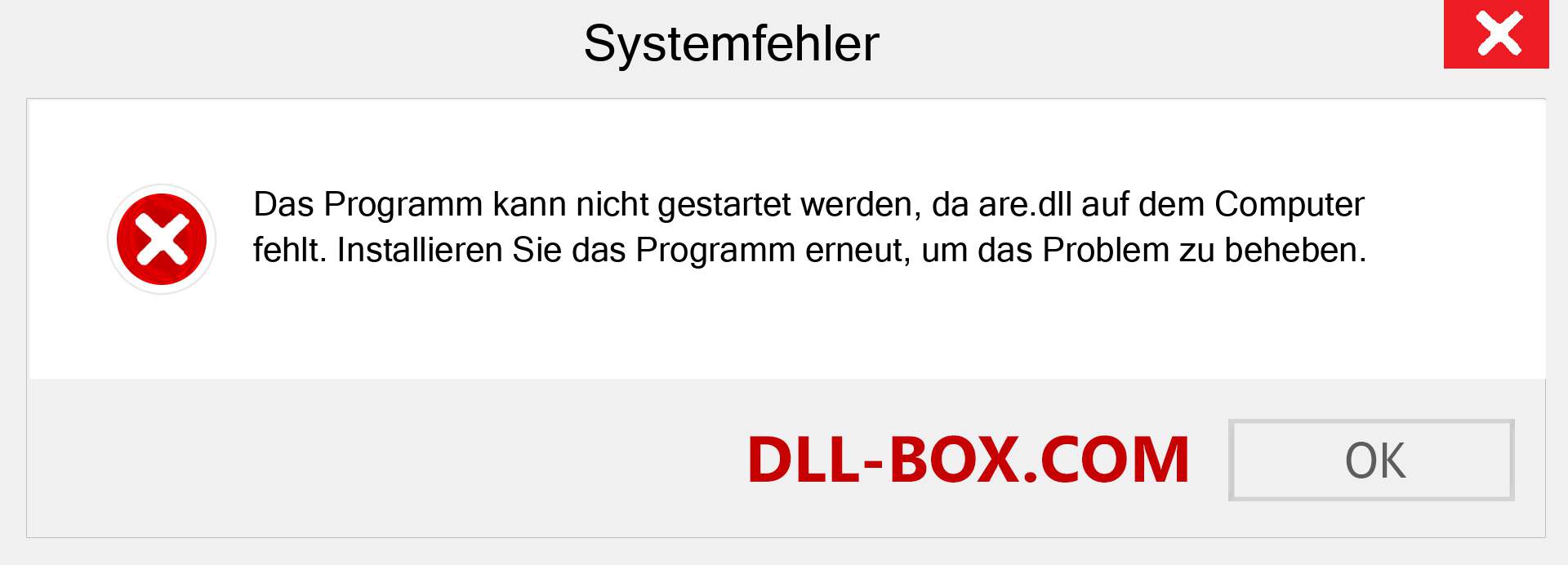 are.dll-Datei fehlt?. Download für Windows 7, 8, 10 - Fix are dll Missing Error unter Windows, Fotos, Bildern