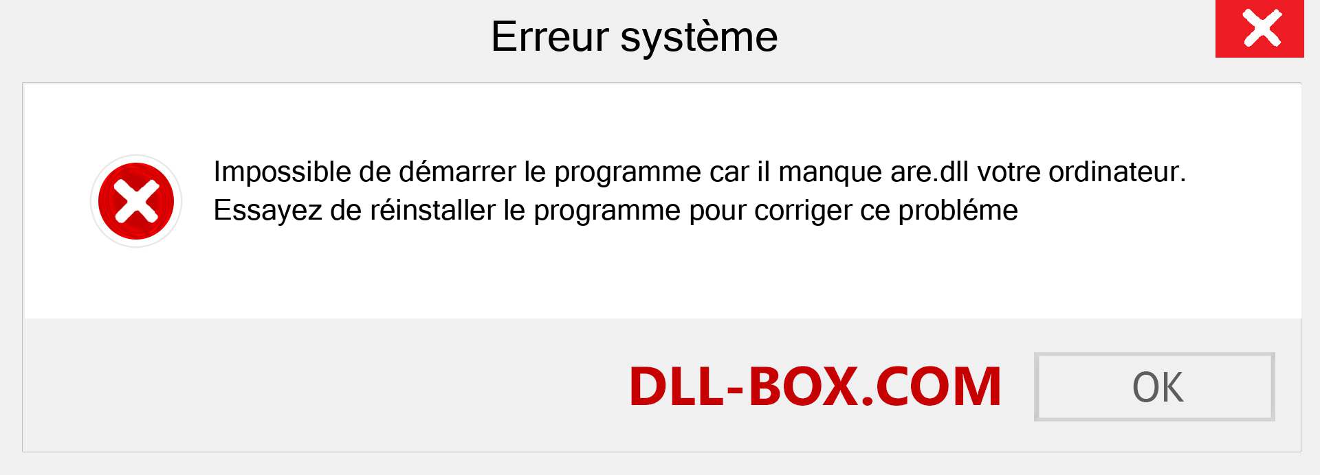 Le fichier are.dll est manquant ?. Télécharger pour Windows 7, 8, 10 - Correction de l'erreur manquante are dll sur Windows, photos, images